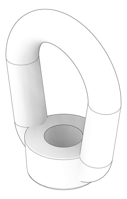 3D Documentation Image of Forged Anchorage Weldless Eye Nut AG290