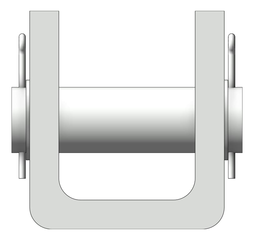Front Image of Welded Beam Attatchment Anchorage With Load Pin AG370