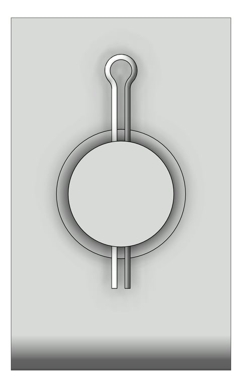 Left Image of Welded Beam Attatchment Anchorage With Load Pin AG370