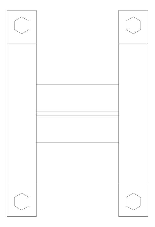Plan Image of Pipe Shoe Rigid Double Pipe Clamp Anchorage Insulated AG590