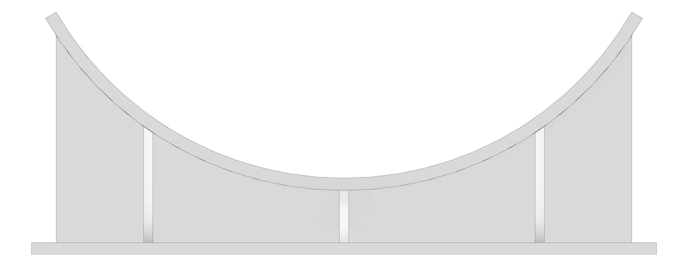 Left Image of Pipe Shoe Rigid Anchorage Pipe Cradle Heavy Duty AG550