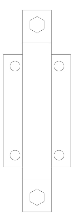 Plan Image of Pipe Shoe Rigid Anchorage Insulated Single AG585
