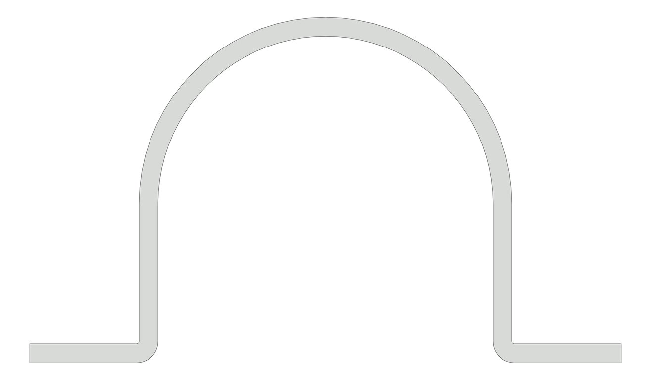 Front Image of Pipe Saddle Guide Anchorage Rigid Pipe Guide AG420