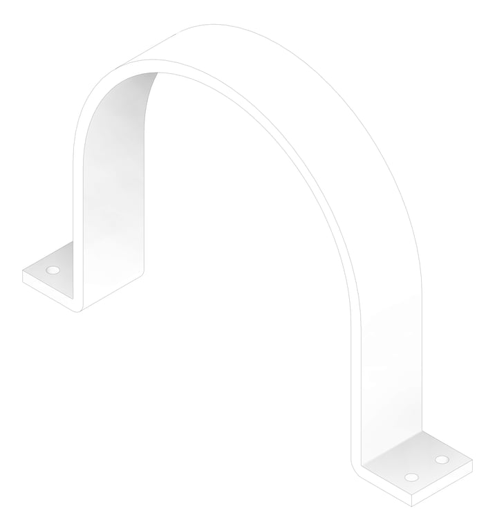 3D Documentation Image of Saddle Clamp Anchorage Rigid Pipe Clamp Extra Heavy Duty AG435