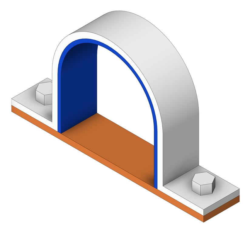 Navigate to Insulated Saddle Clamp Anchorage Rigid Pipe Clamp AG440