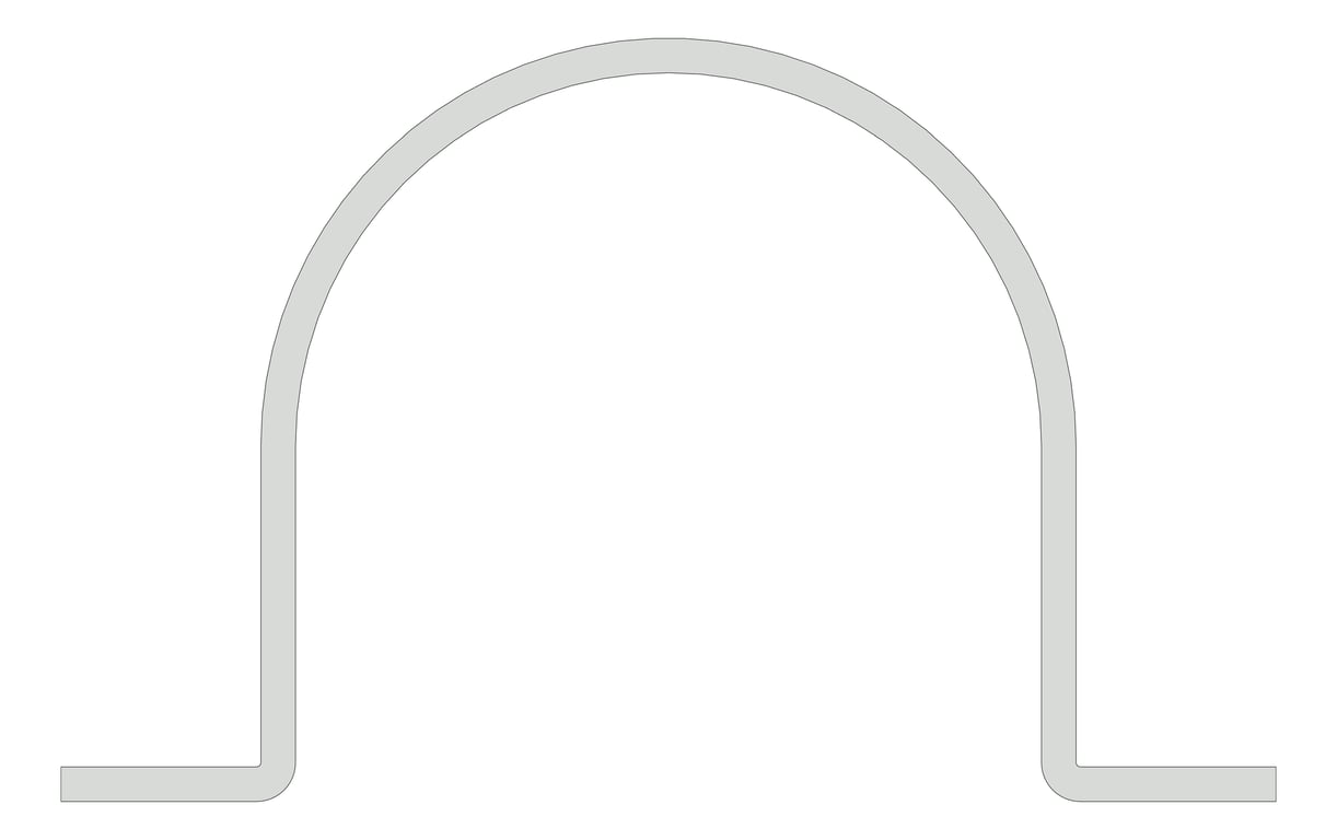 Front Image of Pipe Saddle Clamp Rigid Anchorage for DICL AG412