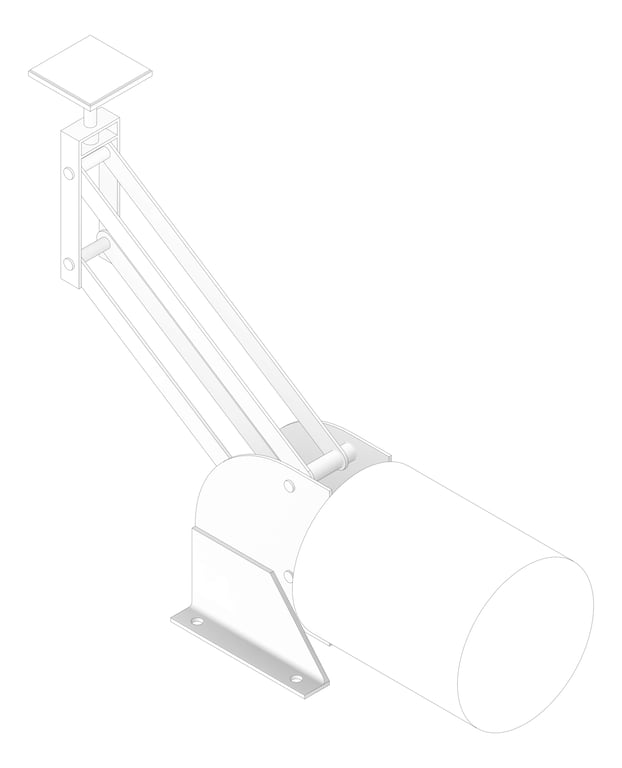 3D Documentation Image of Constant Load Spring Support Anchorage Horizontal Base Mounted AG820