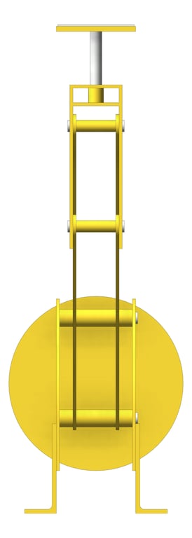 Left Image of Constant Load Spring Support Anchorage Horizontal Base Mounted AG820