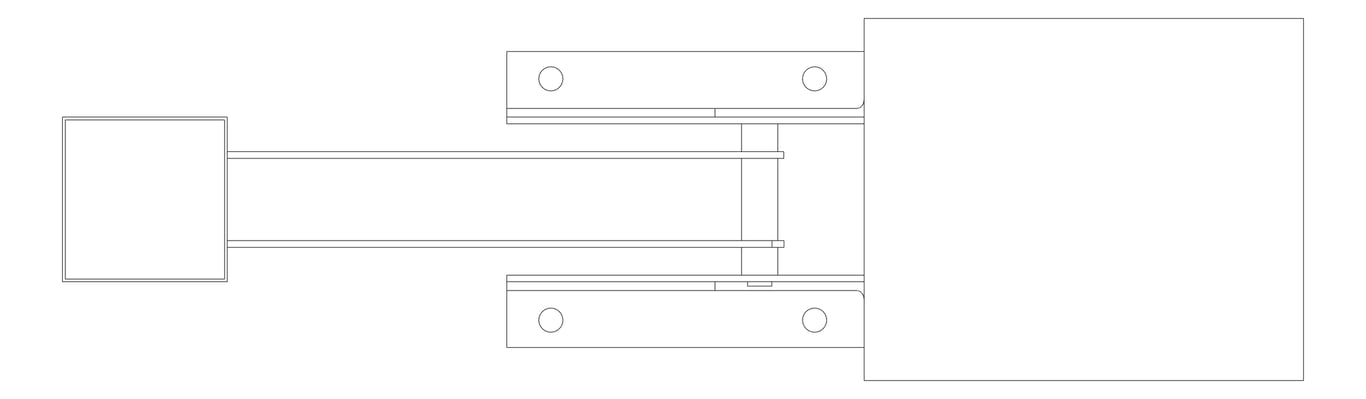 Plan Image of Constant Load Spring Support Anchorage Horizontal Base Mounted AG820