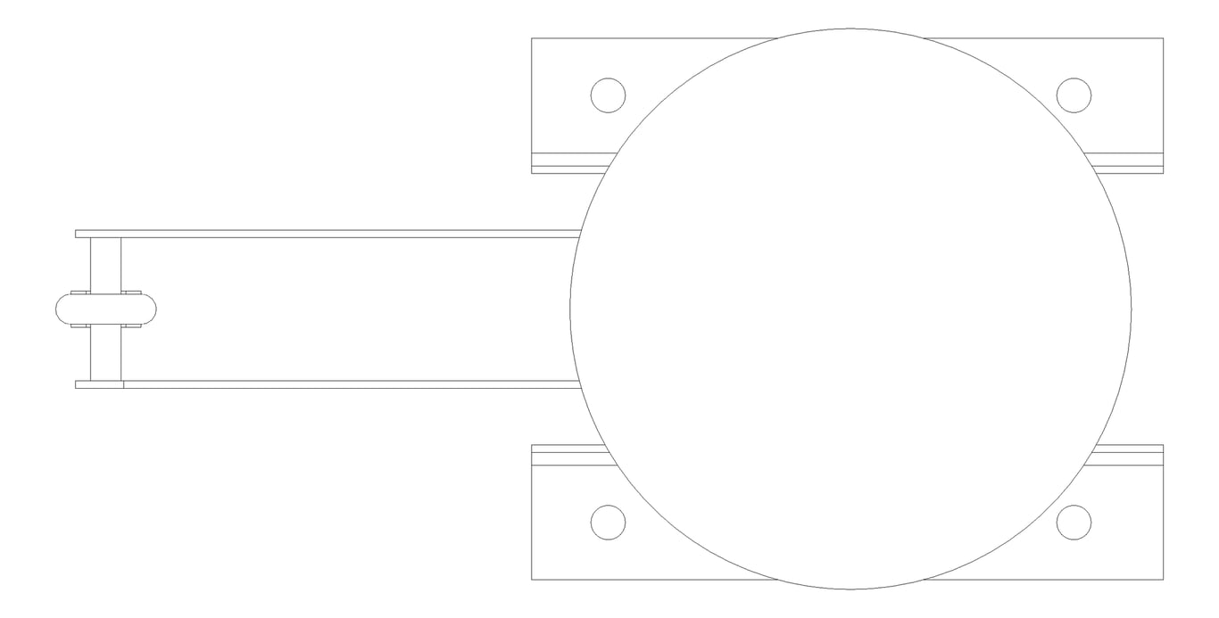 Plan Image of Constant Load Spring Support Anchorage Vertical Hanger AG780