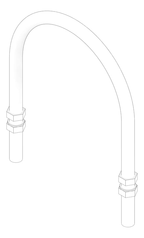 3D Documentation Image of Pipe Guide Anchorage Rigid U-bolt AF470