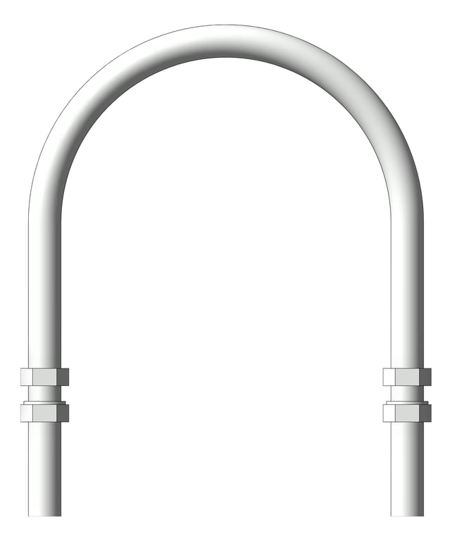 Front Image of Pipe Clamp Rigid Anchorage U-bolt for HDPE AG485