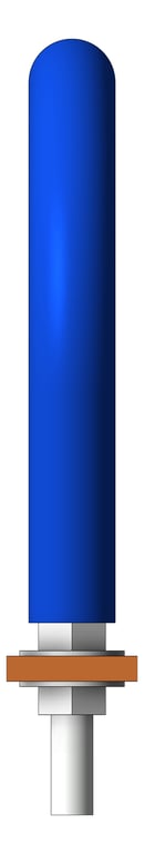 Left Image of Pipe Guide Rigid Anchorage U-bolt Insulated for HDPE AG515