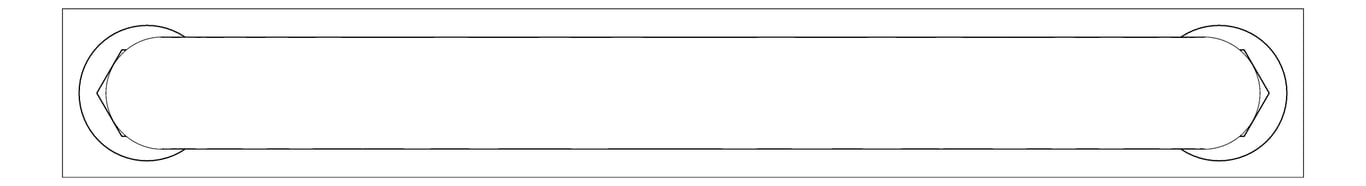 Plan Image of Pipe Guide Rigid Anchorage U-bolt Teflon Insulated AG510