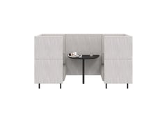AspectFurniture_Forum_Booth_2P_HB_Steel Legs_Kvadrat Lila.5993.jpg Image of OfficePod Workspace AspectFurniture Forum TwoSeaterBooth HighBack