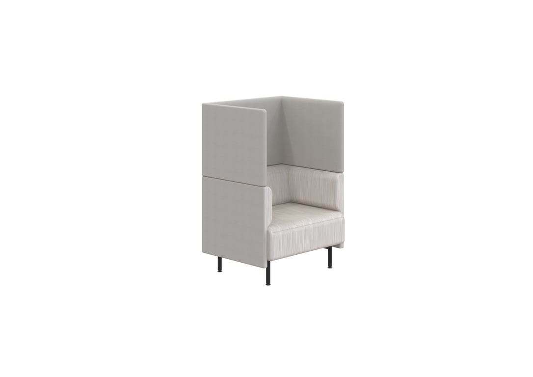 AspectFurniture_Forum_Sofa_1P_HB_Steel Legs_Kvadrat Lila.6022.jpg Image of Seat Workspace AspectFurniture Forum Single HighBack