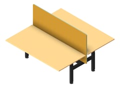 3D Presentation Image of Desk Double AspectFurniture Activate Linear AdjustableHeight