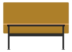 Front Image of Desk Double AspectFurniture Activate Linear FixedHeight