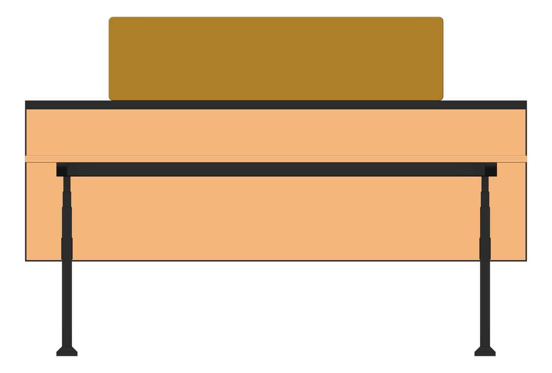 Front Image of Desk Single AspectFurniture Activate Linear AdjustableHeight