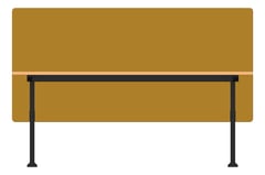 Front Image of Desk Single AspectFurniture Activate Linear FixedHeight