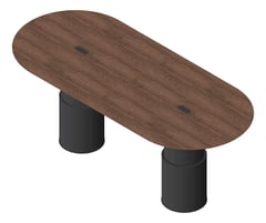 3D Presentation Image of Table Pill AspectFurniture Atlas 10Person RoundShroud AdjustableHeight