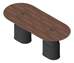 3D Presentation Image of Table Pill AspectFurniture Atlas 10Person StraightShroud AdjustableHeight