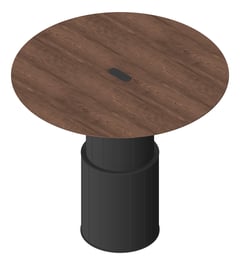 3D Presentation Image of Table Round AspectFurniture Atlas 5Person AdjustableHeight