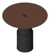 3D Shaded Image of Table Round AspectFurniture Atlas 5Person AdjustableHeight