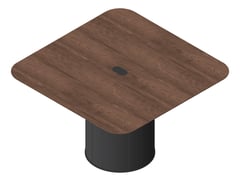 3D Presentation Image of Table Square AspectFurniture Atlas 4Person