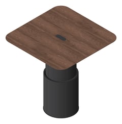 3D Presentation Image of Table Square AspectFurniture Atlas 4Person AdjustableHeight