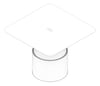 3D Documentation Image of Table Square AspectFurniture Atlas 6Person AdjustableHeight
