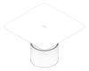 3D Documentation Image of Table Square AspectFurniture Atlas 8Person AdjustableHeight