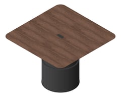 3D Presentation Image of Table Square AspectFurniture Atlas 8Person AdjustableHeight