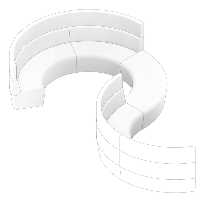 3D Documentation Image of Booth Open AspectFurniture Drift Full ExampleConfiguration 02