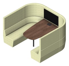 3D Presentation Image of Booth Open AspectFurniture Drift Full MediaUnit 4P