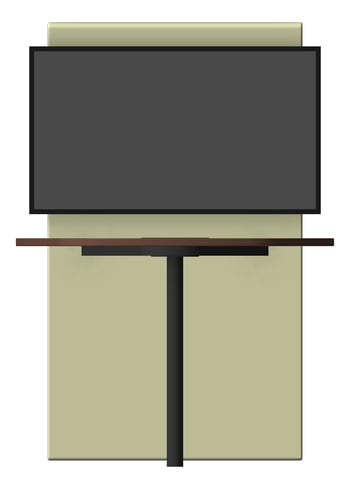 Front Image of MediaUnit Freestanding AspectFurniture Drift Table