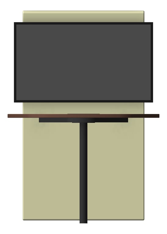 Front Image of MediaUnit Freestanding AspectFurniture Drift Table