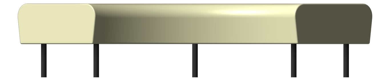 Front Image of Seat Ottoman AspectFurniture Drift Lite 90Degree