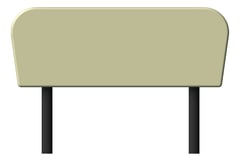 Left Image of Seat Ottoman AspectFurniture Drift Lite Straight