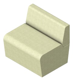 3D Presentation Image of Seat Sofa AspectFurniture Drift Full Straight