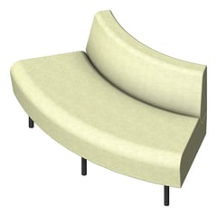 3D Presentation Image of Seat Sofa AspectFurniture Drift Lite 60Degree Convex