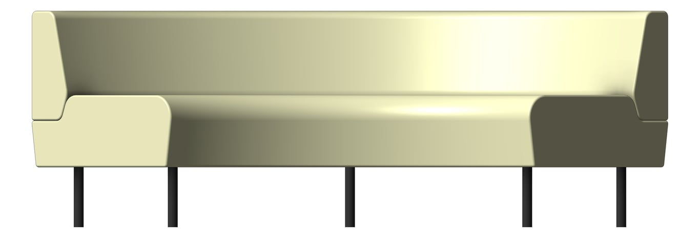 Front Image of Seat Sofa AspectFurniture Drift Lite 90Degree Concave