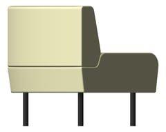 Left Image of Seat Sofa AspectFurniture Drift Lite 90Degree Concave
