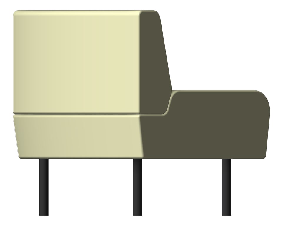 Left Image of Seat Sofa AspectFurniture Drift Lite 90Degree Concave