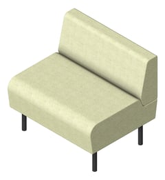 3D Presentation Image of Seat Sofa AspectFurniture Drift Lite Straight