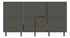 Front Image of OfficePod Workspace AspectFurniture Forum TwoSeaterBooth HighBack