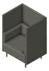 3D Presentation Image of Seat Workspace AspectFurniture Forum Single HighBack