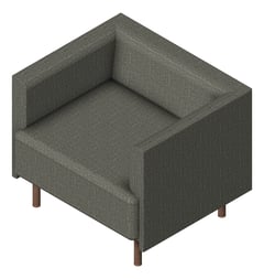 3D Presentation Image of Seat Workspace AspectFurniture Forum Single LowBack