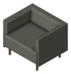 3D Shaded Image of Seat Workspace AspectFurniture Forum Single LowBack