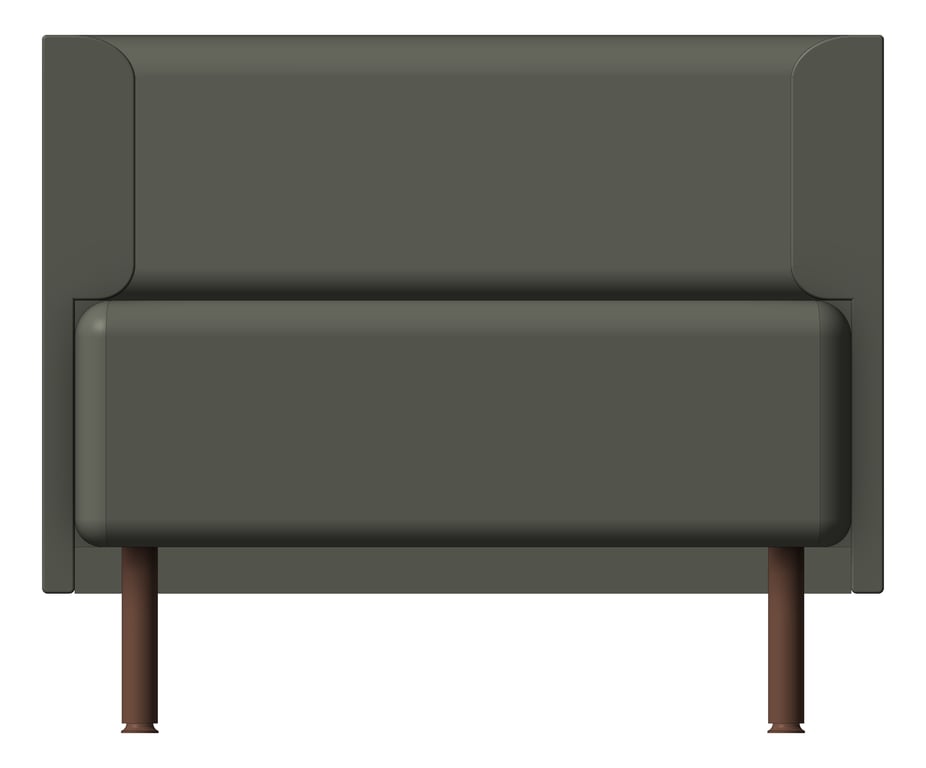 Front Image of Seat Workspace AspectFurniture Forum Single LowBack